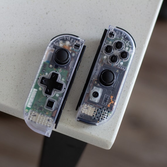 Custom Joy-cons Clear game Boy Pocket Mod Nintendo Switch 