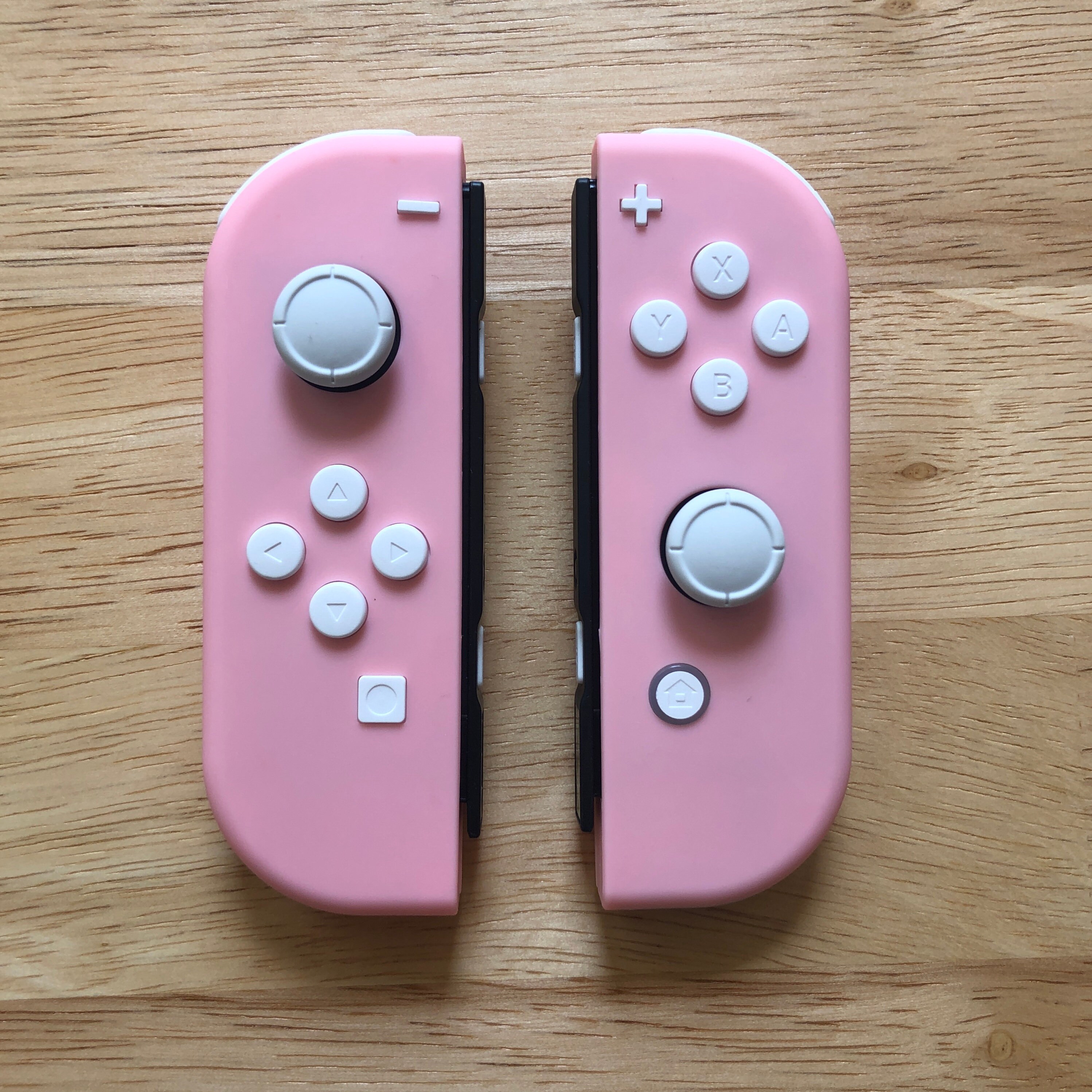 Custom Nintendo Switch Soft Pink JoyCon Controllers With A Etsy