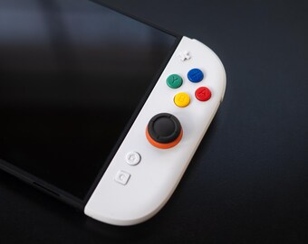 Switch 2 Retro White Joy-cons: Super Famicom / SNES Style Mod - Etsy