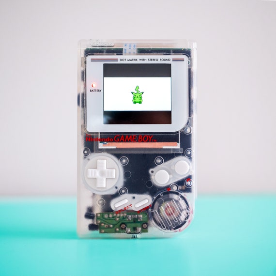 Nintendo Game Boy DMG Famisu Style Clear and White With