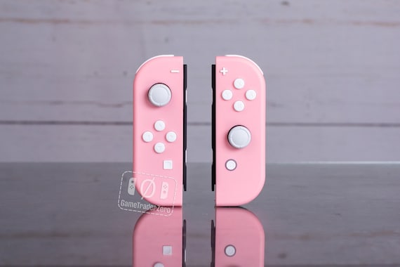 Nintendo Switch Custom Joy-Con Soft Touch White Joy Cons Controllers Red
