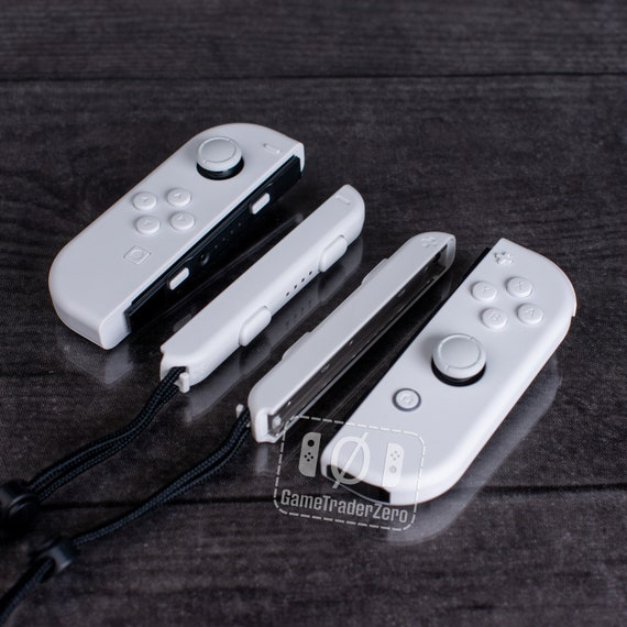 Custom Nintendo Switch Joy-con Controllers White on White - Etsy