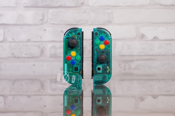 CLEAR Joy-con Custom Nintendo Switch Controllers Clear Teal -  Finland