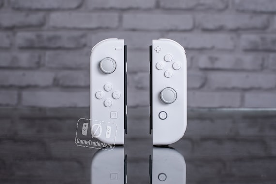 Custom Nintendo Switch Joy-con Controllers White on White - Etsy