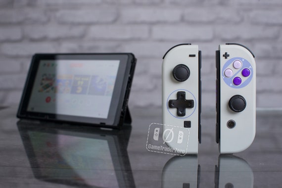 Custom Nintendo Switch Joy-con Controllers Retro SNES Super 