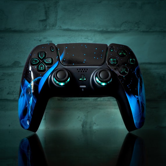 PS5 Controller LED Mod Blue Flame PS5 Custom Dualsense Wireless