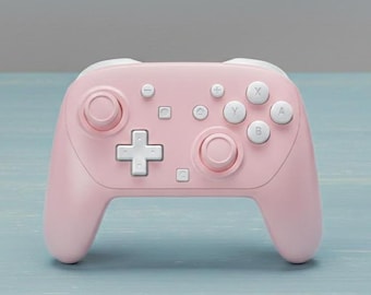 Kontroler Custom Switch 2 Pro w kolorze pudrowego różu i kredowej bieli