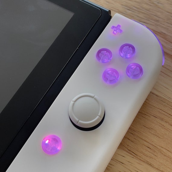 カスタム Joy-Con LED MOD - バックライト付きクリアボタン付き