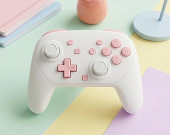 Marshmallow White & Pink - Customized Switch 2 Pro-Controller