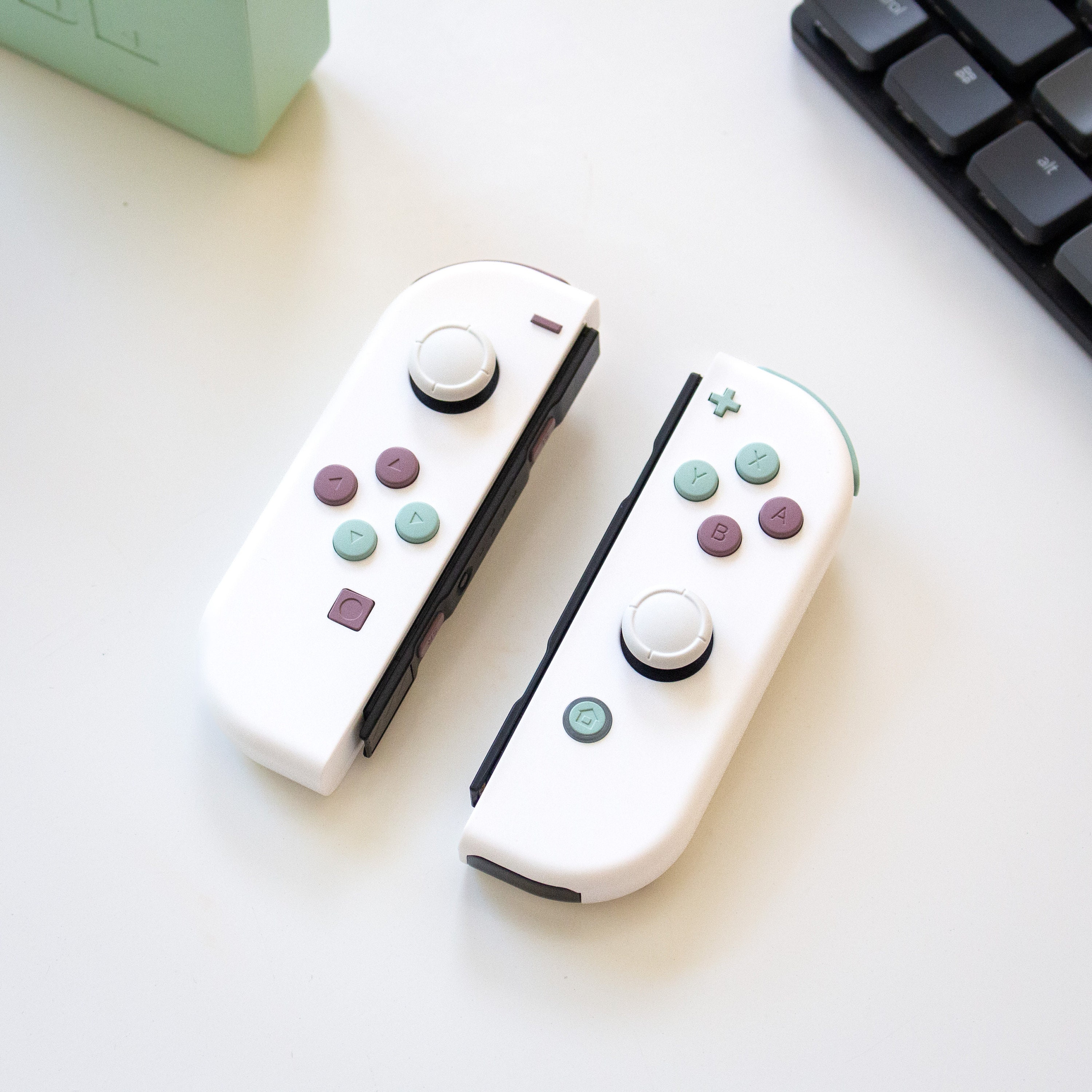 Custom Joycons Nintendo Switch Joy-con Controller Mods White Online in India - Etsy