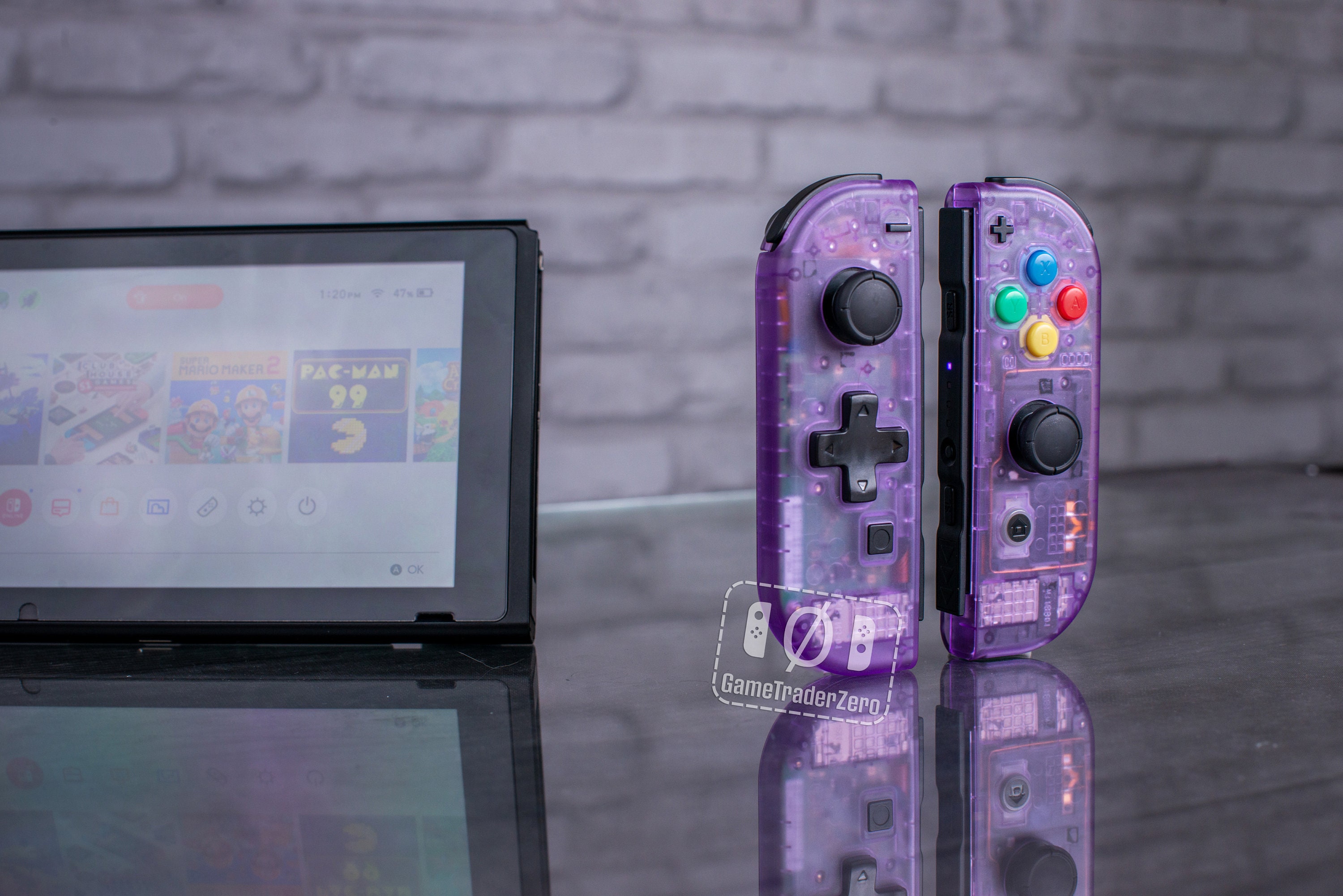 NINTENDO SWITCH コントローラー カスタム Joy-Con クリア