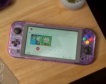Custom Atomic Purple Nintendo Switch Lite: Retro Gaming Console