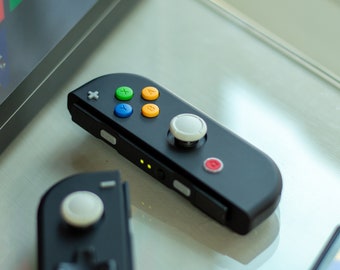 Retro Joy-cons N64 Style Black Nintendo Switch Gaming Controllers