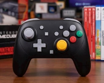 Custom Switch 2 Pro-Controller - GameCube Nostalgia Black