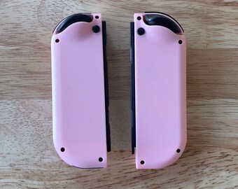 【美品】カスタムJoy-con　BLACK×PINKメタリック 美品】カスタムJoy-con BLACK×PINKメタリック