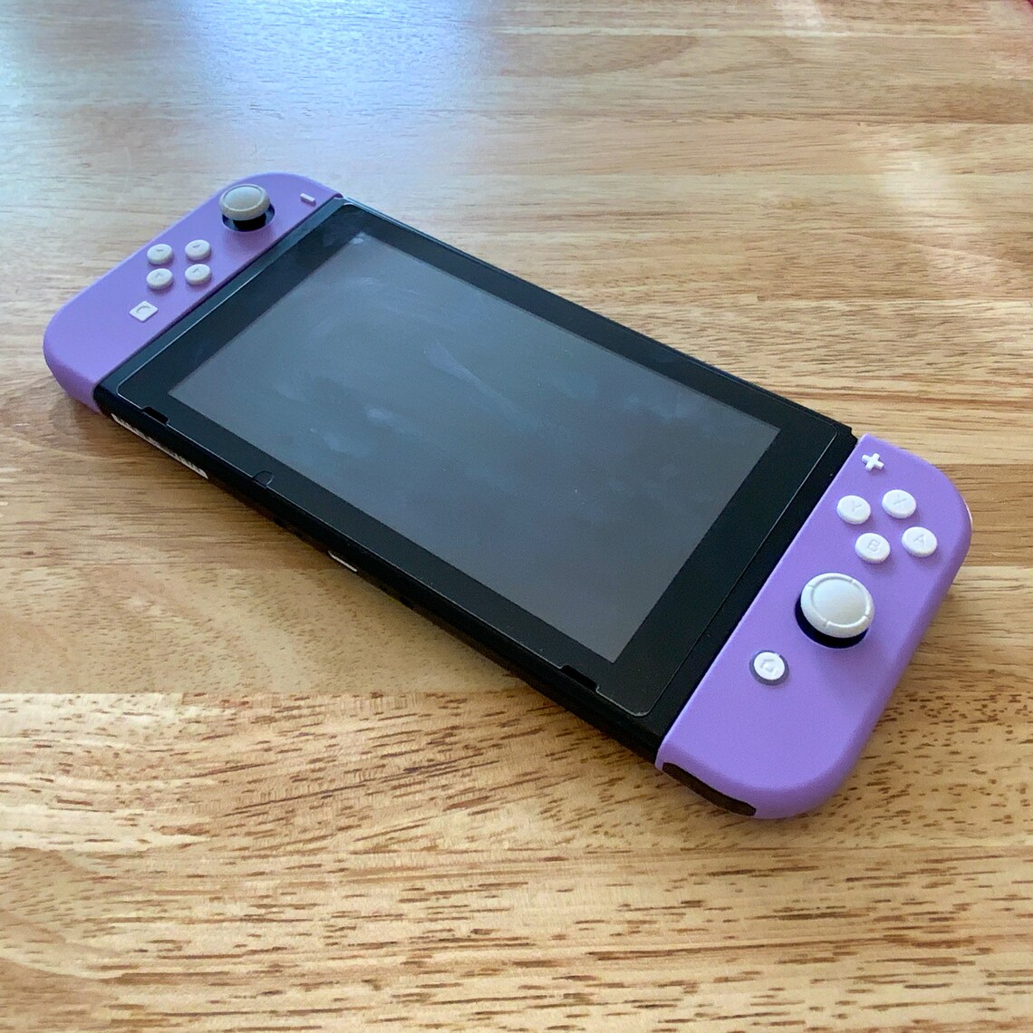 Custom Nintendo Switch Purple Joy-Con Controllers With White | Etsy