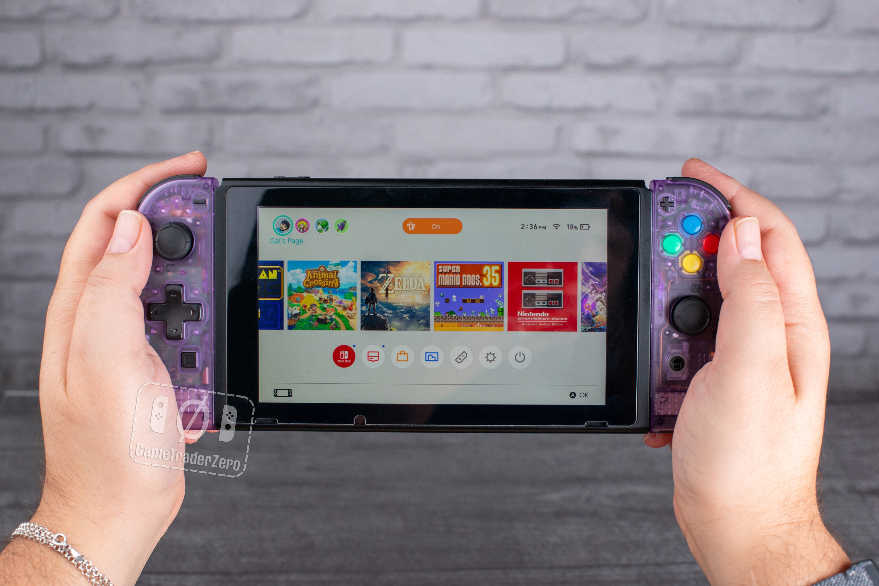 NINTENDO SWITCH Controllers Custom Joy-con Clear Atomic
