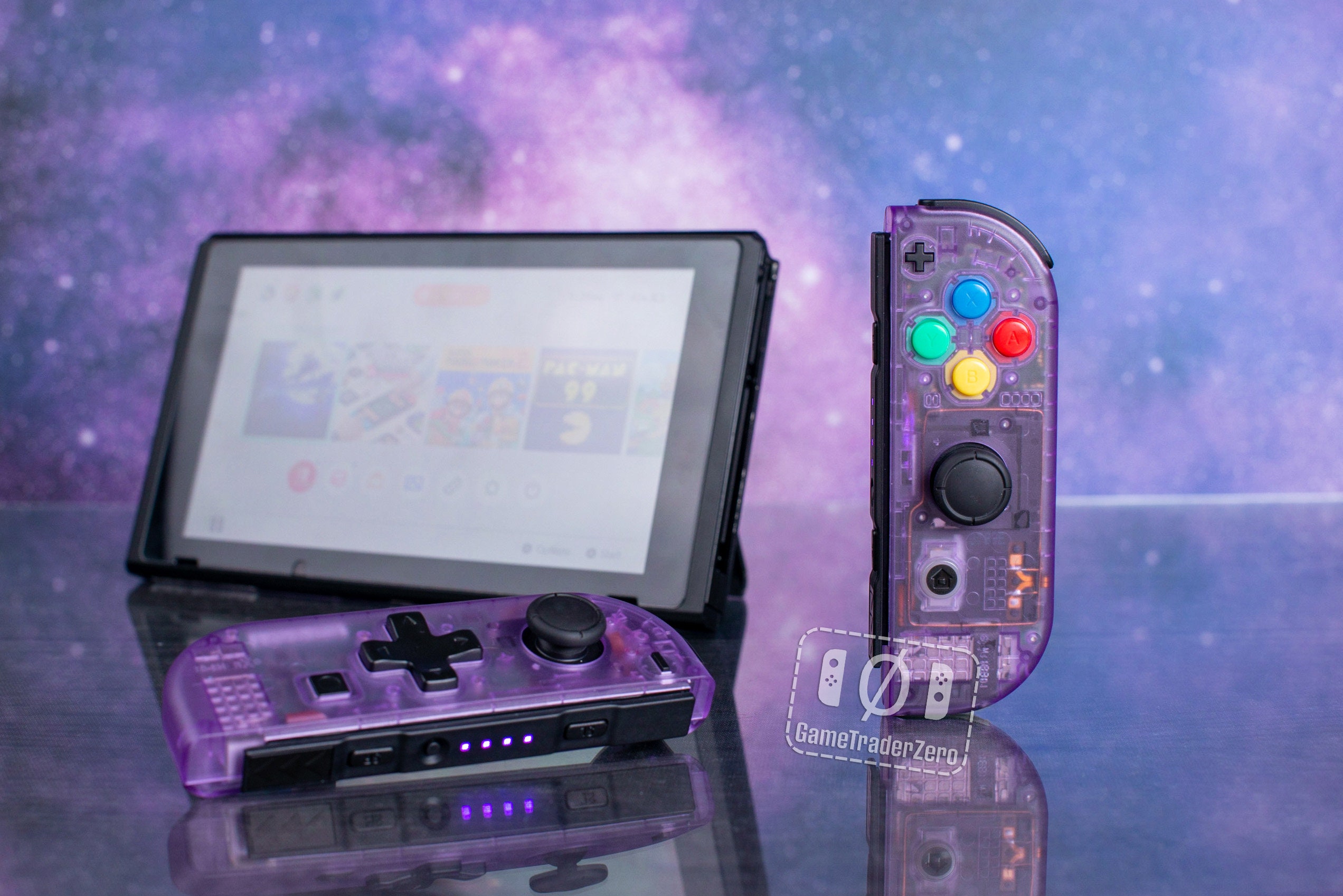 Nintendo Switch Atomic Purple Pro Controller Mod Customized Controller –  GameTraderZero