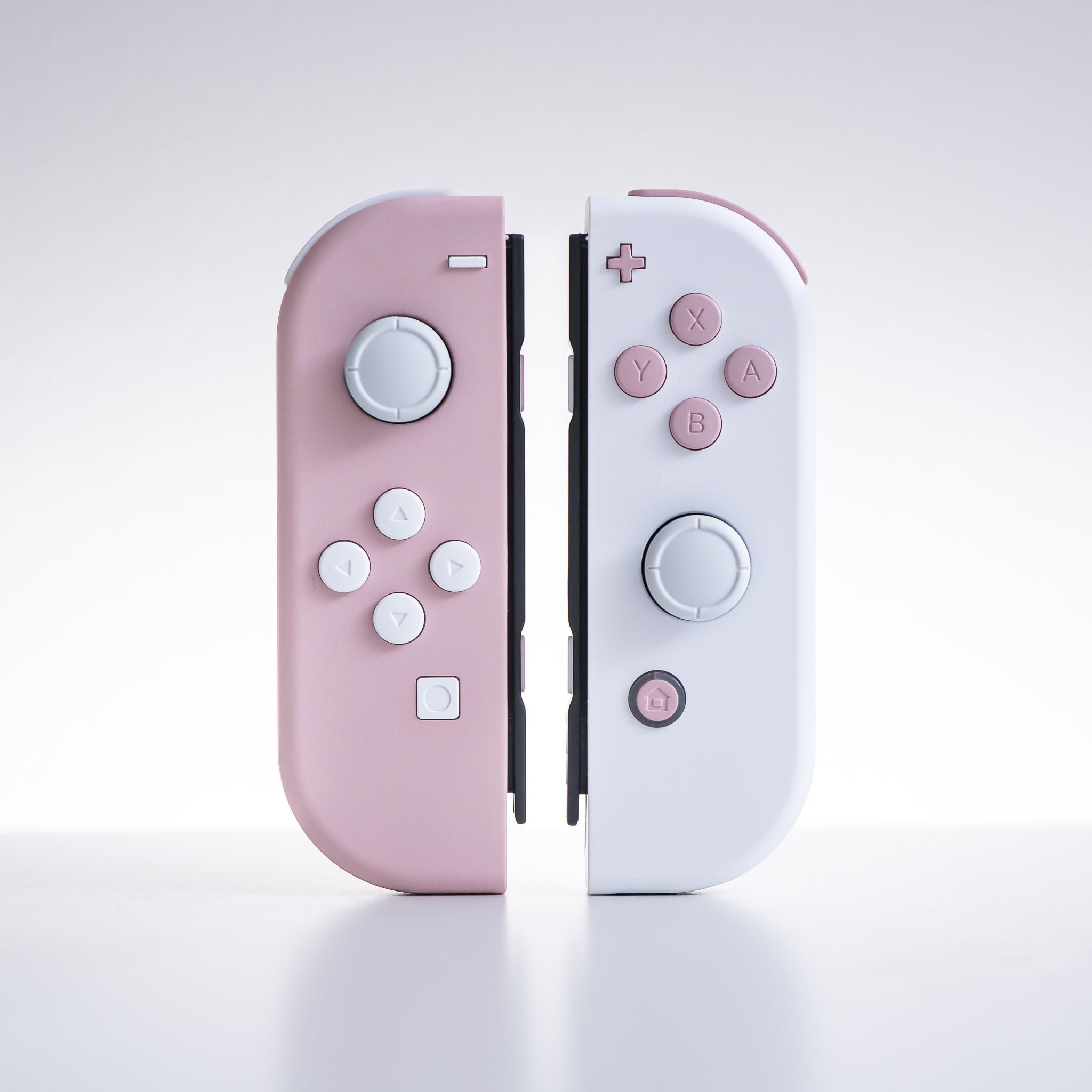 カスタムJoy-con　WHITE×PINKメタリック Custom Nintendo Switch Pink and White Joy-cons Cute