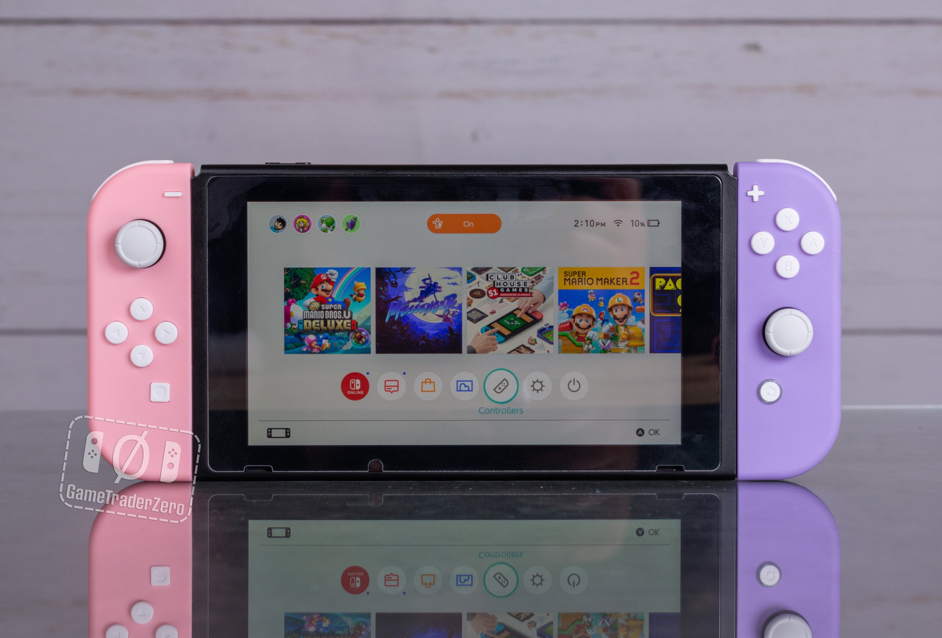 Custom Joy-con Nintendo Switch Controllers Pink and Purple Custom Joy-con Nintendo Switch Controllers Pink and Purple