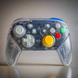 Nintendo Switch Pro-kontroll Transparent GameCube Retro-stil Anpassad spelkontroll