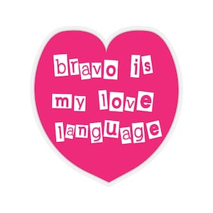 Bravo Is My Love Taal Valentines Kiss-Cut Stickers