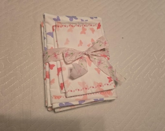 Butterfly print baby blanket