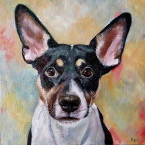 Dog Portrait Pet Portrait Custom Art Commission Painting From Photo Pet Remembrance Personalized gift