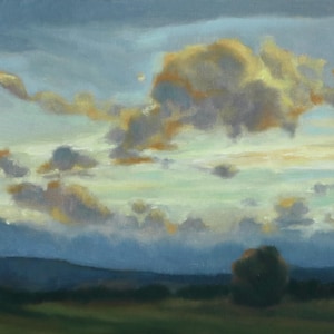 Landschaft Wolken Kunstwerk Ölgemälde auf Leinwand Wanddekor