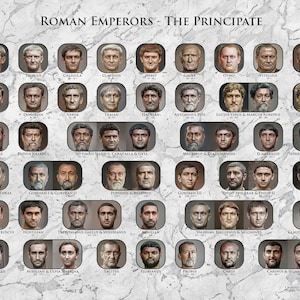 Print 16x20 Roman Emperors the Principate Choose Language - Etsy