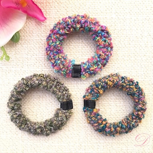 Colorful Hair Ties, Stylish Hair Ties, Ponytail Holders, Bun Holders, Hair Accessories, Fancy Hair Tie, Unique, Gift For Girl, Gift For Her