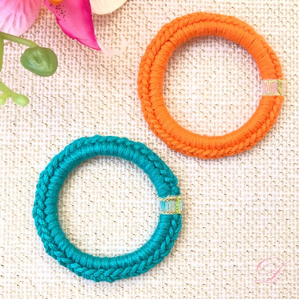 Simple hair ties, Hair Elastic Band, Ponytail Holders, Hair Accessories, Multiple Colors, Cute Hair Ties, Crochet, Gift For Girl Her Women