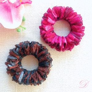 Unique Scrunchies, Fancy Scrunchies, Ponytail Holders, Bun Holders, Scrunchy Elastic Bands, Hair Accessories, Hair Ties, Gift For Girl Her