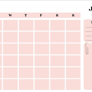 Printable Calendar flower Theme - Etsy