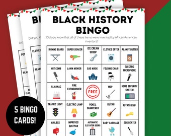 Black history month bingo free printable Black history month bingo free printable