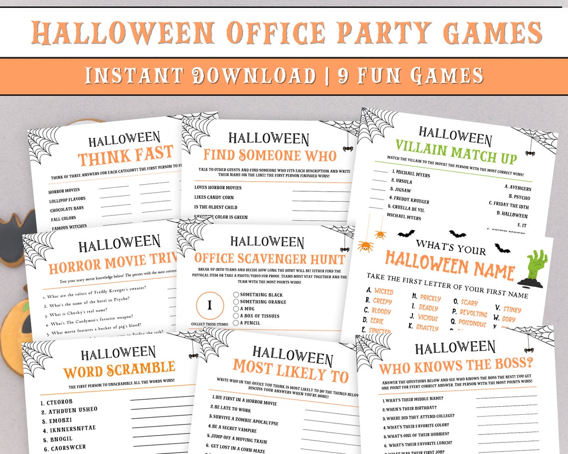 halloween-office-party-games-halloween-games-for-office-etsy