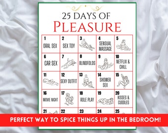 Naughty Christmas Advent calendar, Couple Advent Calender, Adult advent calendar, Sexy gift for him, Naughty couple games