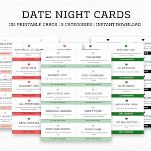 Date Night Karten für Paare, Date Night Gutscheine, Last Minute Weihnachtsgeschenk, Freund Weihnachtsgeschenk Idee, Mann Frau Weihnachtsgeschenk