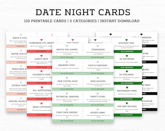 Date Night Cards for Couples, Date Night Coupons, Last Minute Christmas Gift, Boyfriend Christmas Gift Idea, Husband Wife Christmas Gift