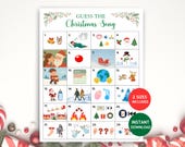 Christmas Song Trivia, Christmas Party Game, Fun Christmas Game, Christmas Icebreaker, Classroom Activity, Senior Game,