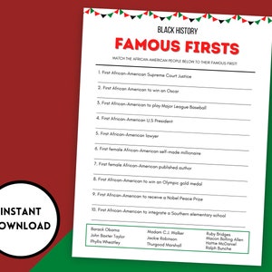 Black History Game, Black History Trivia, Black History Month Activity, Educational Games, Black History Games for Kids, Black History Quiz