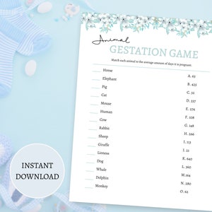 Baby Shower Game, Printable Baby Shower Game, Gender Reveal Games, Baby Shower Activities, Fun Baby Shower Games, Baby Shower Games
