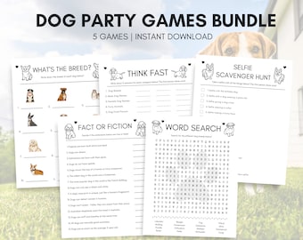 Jeux De Fête D'anniversaire De Chien, Jeux De Fête De Chien, Jeux De Chiot, Fête D'adoption De Chien, Fête D'anniversaire Sur Le Thème Du Chien, Jeux D'anniversaire Pour Les Amis Des Chiens