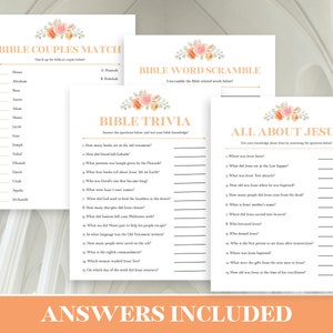 Printable Bible Games, Church Party Games, Bible Study Games, Bible ...