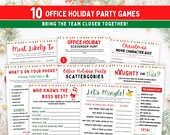 Office Holiday Party Games, Office Christmas Party Games, Office Holiday Games Bundle, Office Party Games, 10 Work Holiday Party Games