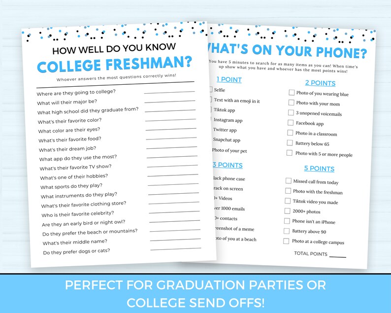 how well do you know the college freshman game
