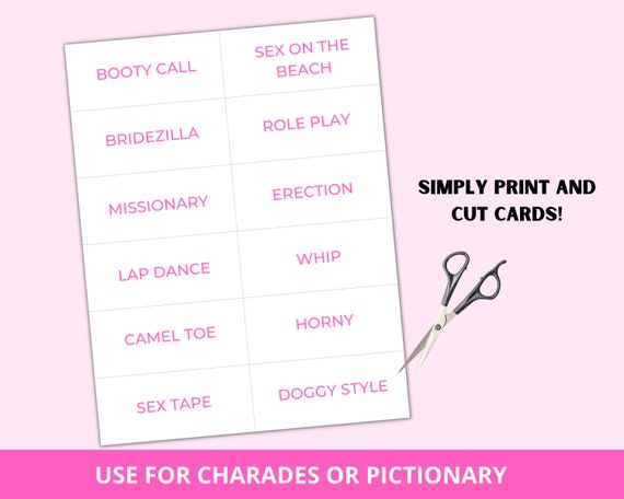 Dirty Charades Words