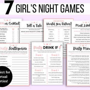 Girls Night Games Girl's Night Game Bundle Ladies Night - Etsy