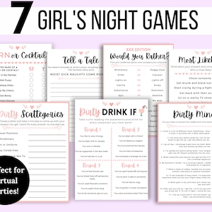 Dirty Minds Game, Ladies Night Party Games, Ladies Night Games, Fun Girls Night Out, Girl Night In Games, Funny Games for Adults