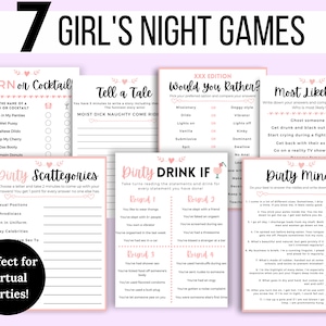 Girls Night Games Girl's Night Game Bundle Ladies Night - Etsy